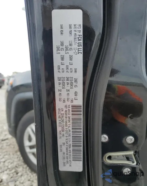 2018 Jeep Compass Sport from USA, damaged, VIN 3C4NJDAB7JT230584